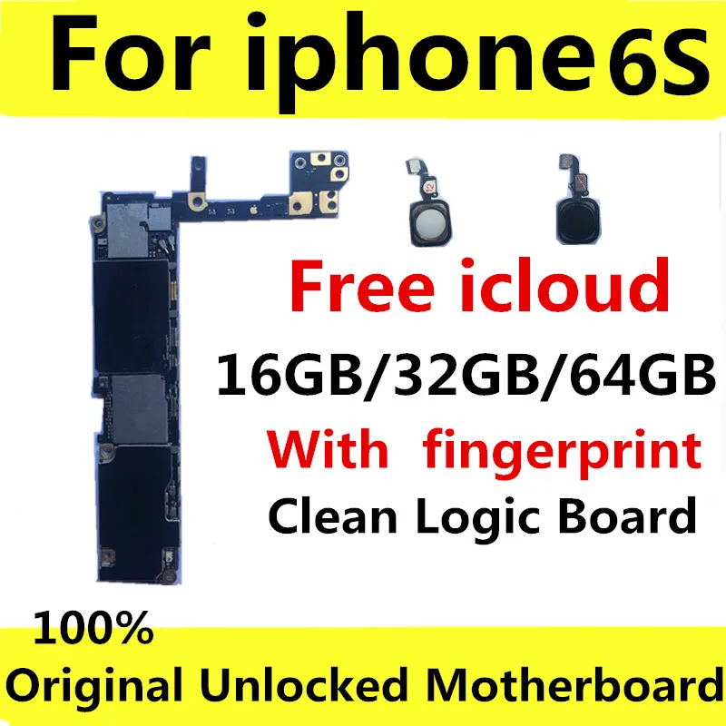 Полная разблокированная материнская плата для iphone 6 S с/без сенсорного ID