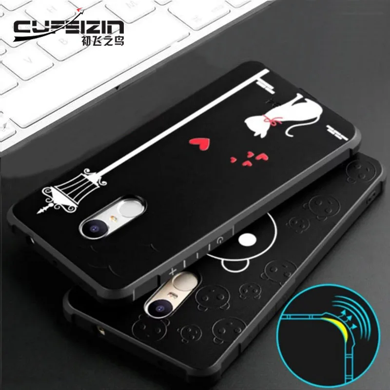 CUFEIZIN 3D Relief Cartoon Soft TPU Silicone Case for Xiaomi Redmi Note 4x Pro Cover Xiomi Redmi Note 4 Global Version 4 x Phone all-redmi-note- : image CUFEIZIN 3D Relief Cartoon Soft TPU Silicone Case for Xiaomi Redmi Note 4x Pro Cover Xiomi Redmi Note 4 Global Version 4 x Phone all-redmi-note-