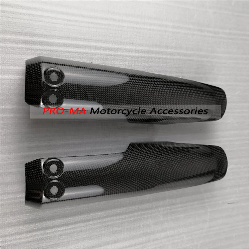 

(Front Absorber Protectors)Fork Protectors Style 2 in Carbon Fiber For Ducati Scrambler (Urban Enduro, Desert Sled) Plian