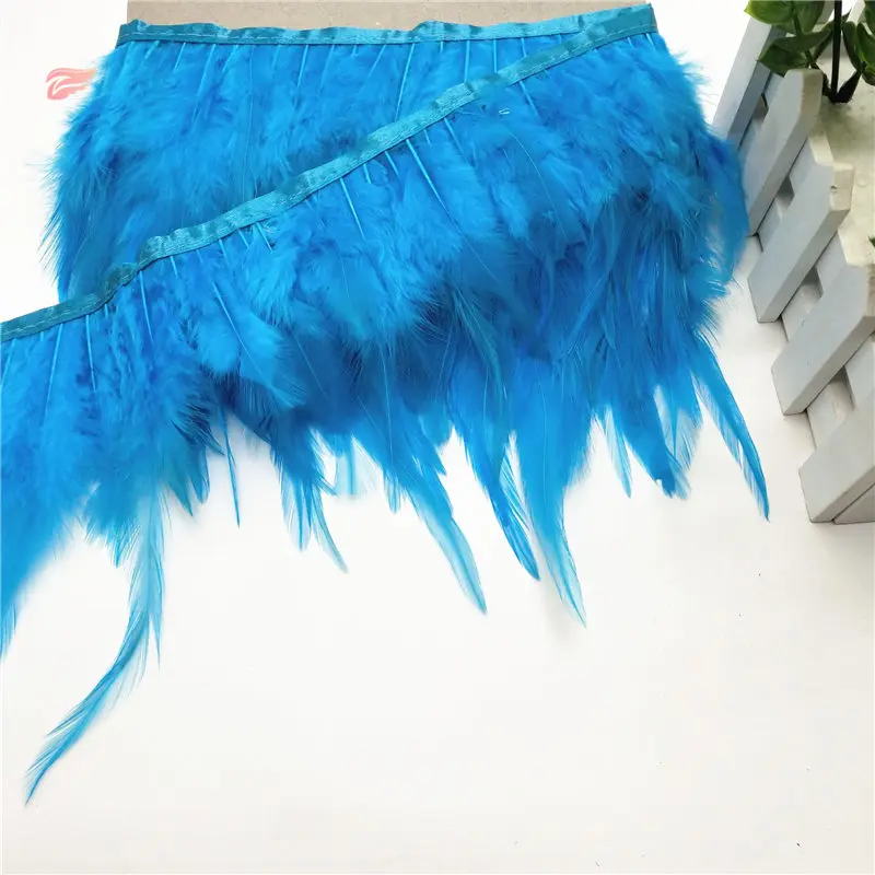High quality 10 yards Royal blue Turkish feather ribbon decoration 4-6 inches/10-15 cm wide clothing accessories | Дом и сад
