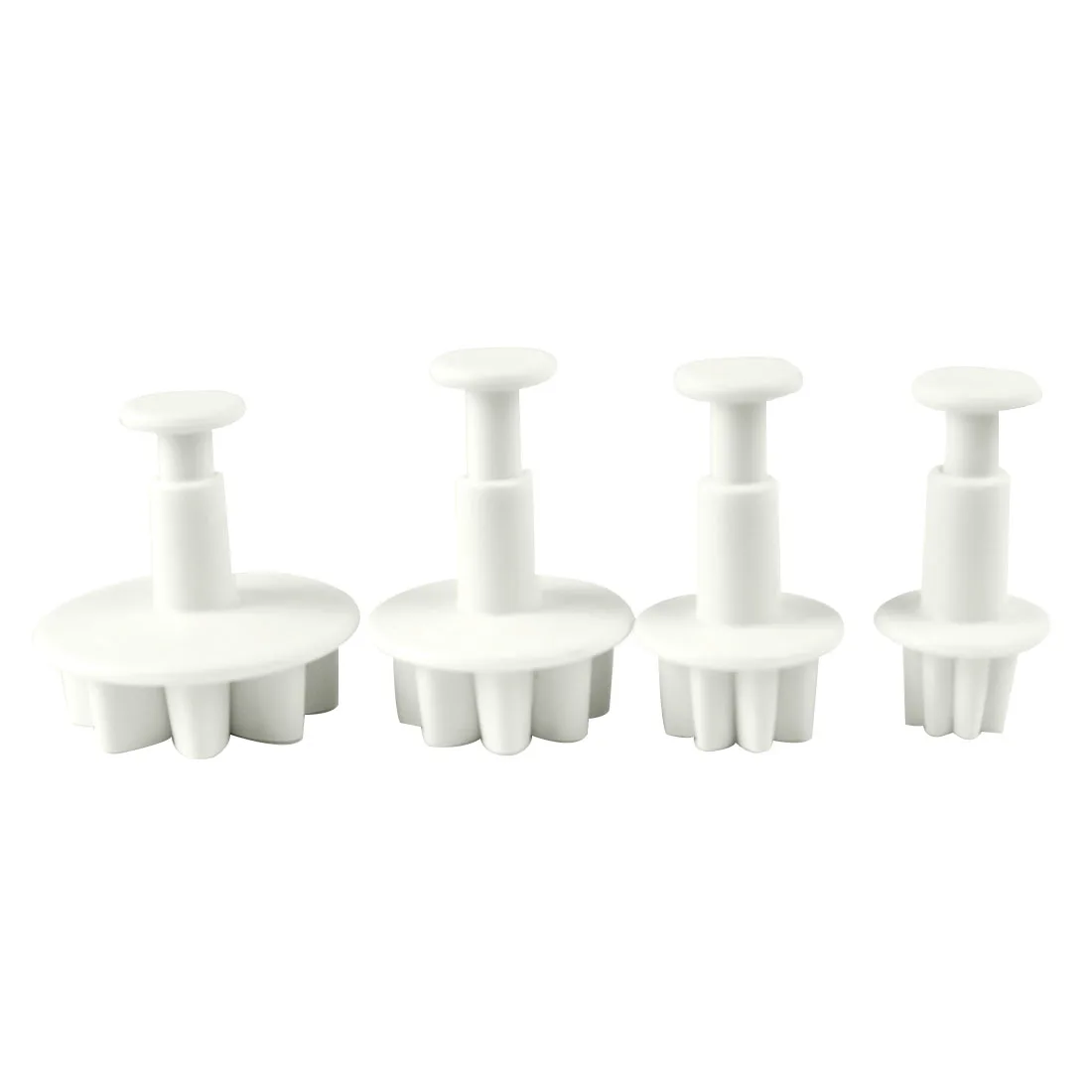 

4 Pcs/set Sunflower Daisy Gerbera Flower Fondant Cake Cookie Plunger Cutter