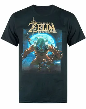 

The Legend Of Zelda Breath Of The Wild Moonlight Men's Black T-shirt