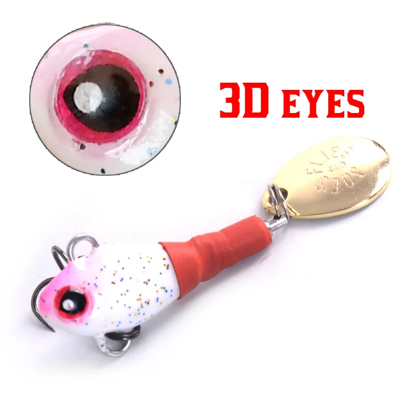 

Fishing lure 1Pcs 7.4g 4.8cm Artificial Lures Fishing Tackle 3D Eyes With sequins and sharp hooks Hard Bait fishing accessories
