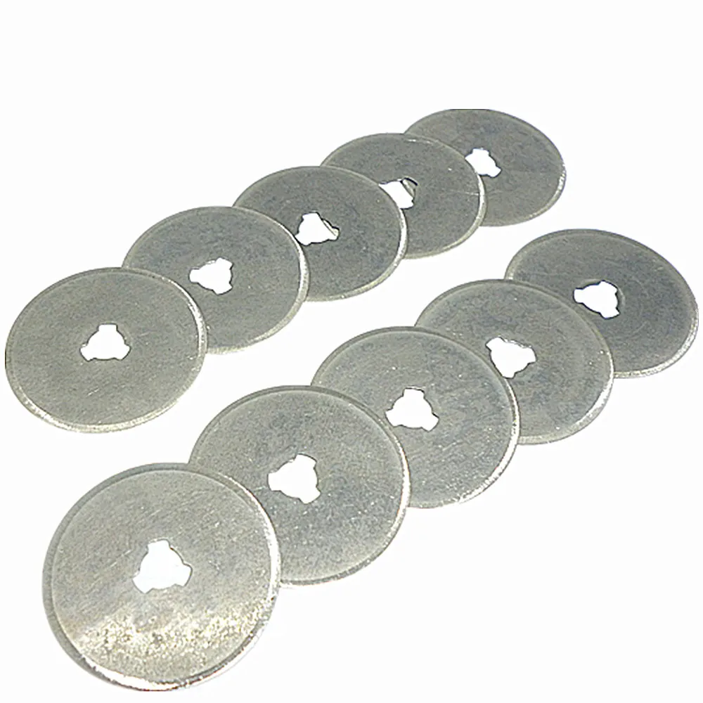 

10pcs 28mm Rotary Cutter Refill Blade Sewing Quilting Rotary Cutter Spare Blades Fits Olfa Fiskars Cutter Good Craft DIY Ideas