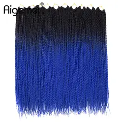 Aigemei вязанная косами канекалон синтетических волос 24 дюймов плетение волос 100 г/упак. Сенегальский крутить косы наращивание волос