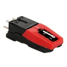 Cartucho de Phono giradiscos con repuesto Stylus negro y rojo para reproductor de discos de vinilo dispositivo económico duradero