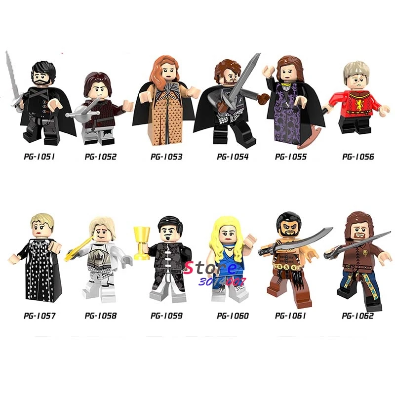 

50PCS Game of Thrones Caitlin Alicia Stark Petyr Baelish Jaime Lannister Cersei Ice and Fire building blocks bricks toys for kid