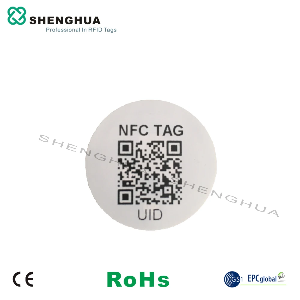 2000 шт. недорогой перезаписываемый URL-адрес тегов 13.56 мгц RFID брелок-передатчик Plus UID