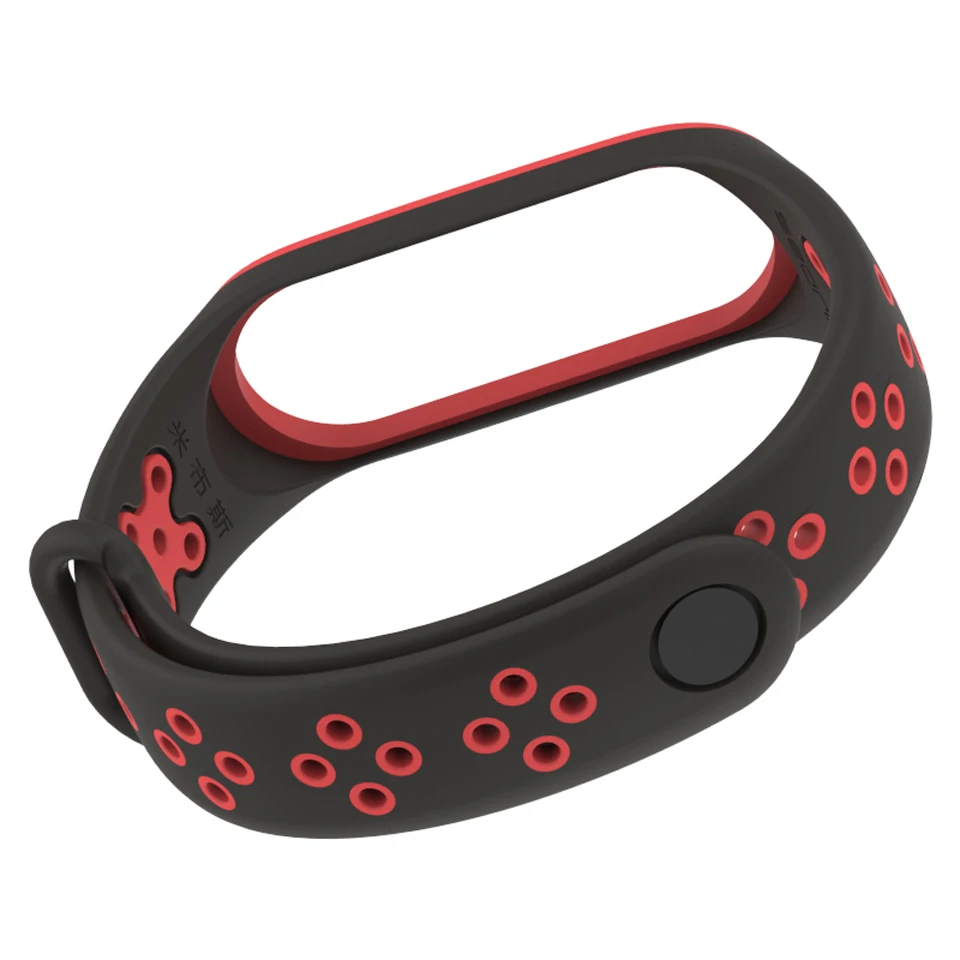 Ремешок силиконовый для Xiaomi Mi Band 4 спортивный браслет смарт часов 3