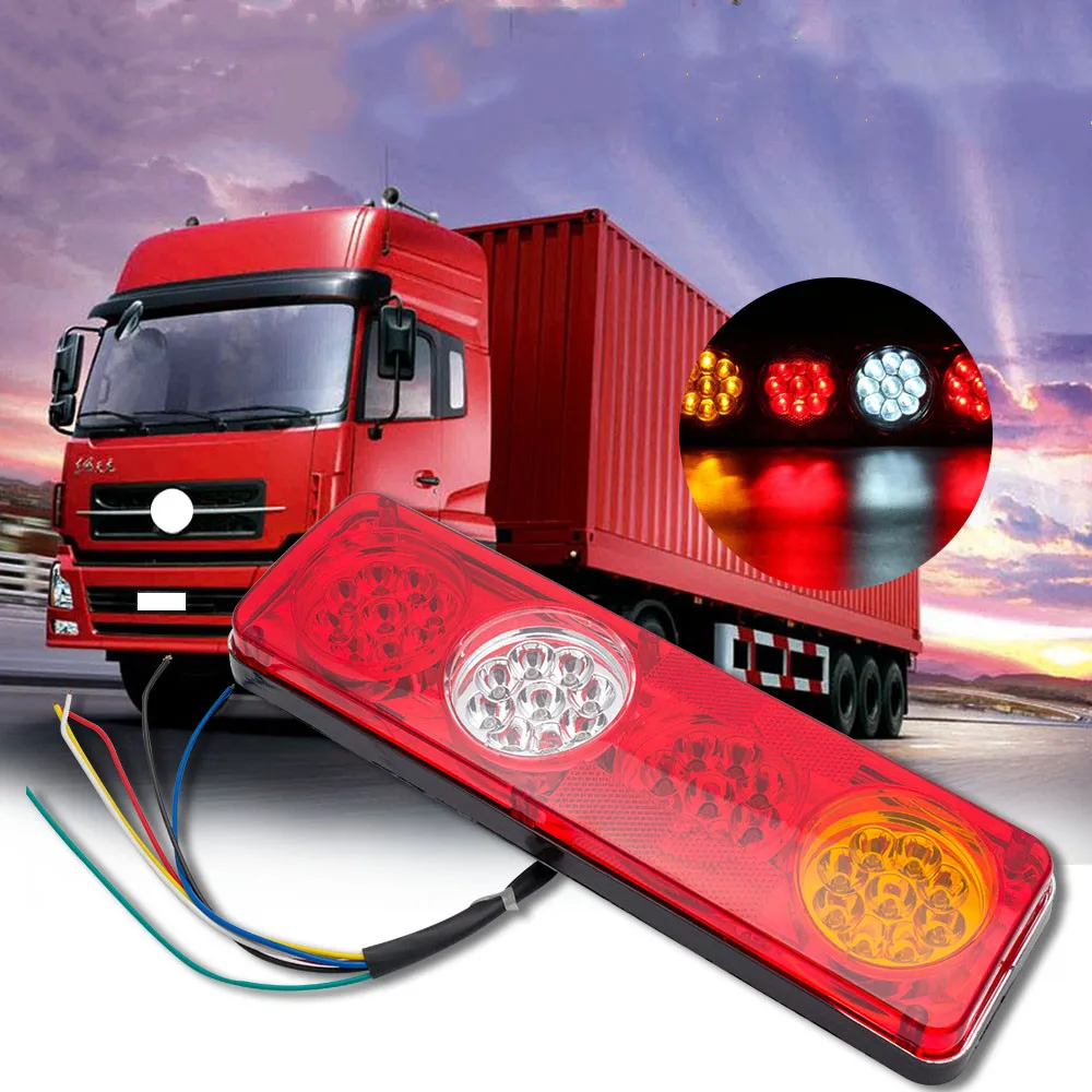 

2pcs 36LED Waterproof Car Rear Tail Lights Brake Stop Light Turn Signal Light Revese Lamp for Trailer Caravan Truck Lorry 12V