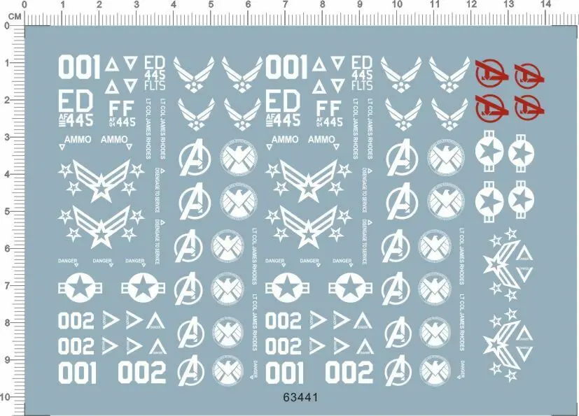 1/6 ammo eagle US air force логотипы и марки модельный комплект водная наклейка