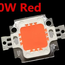 100 шт. 10 Вт светодиодный чип Встроенный высококачественный мощность 10 Вт светодиодный бусины 10 Вт красный светодиодный чип 6 V-8 V 620-630lm