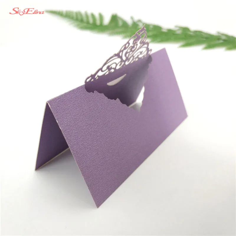 50pcslot new muti colors table decoration card namePearlscent Paper Card card for party and wedding favor with5z SH873 (40)