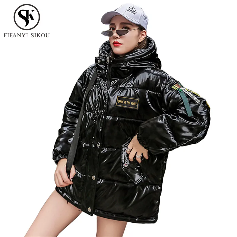 Chaud Manteau Veste Femmes Black Hip Mode Nouvelle Parka Plus 2018 Lâche De D'hiver Rembourré Parkas À Coton Capuche La Manteaux Hop Taille PPqwHAf