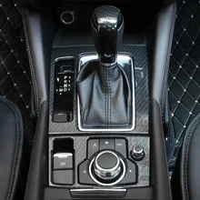 YAQUICKA Per Mazda 6 Atenza 2017 2018 Pannello Interno di Automobile Gear Shift Copertura del Freno A Mano Elettronico Testa Adesivi Accessori Styling