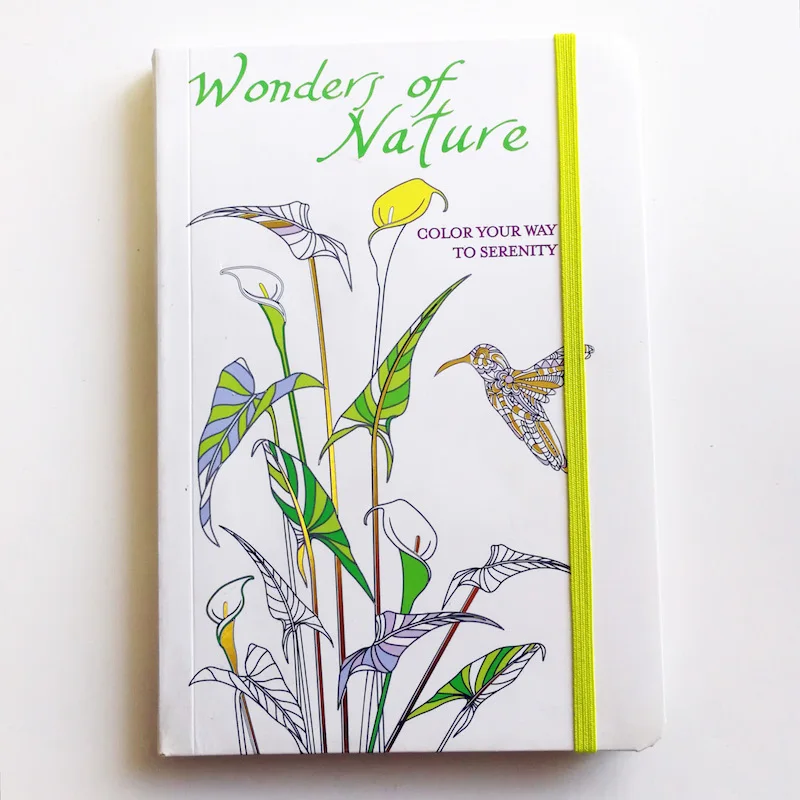 

124 Pages Wonders of Nature : Color Your Way To Serenity Adult Coloring Book 32k