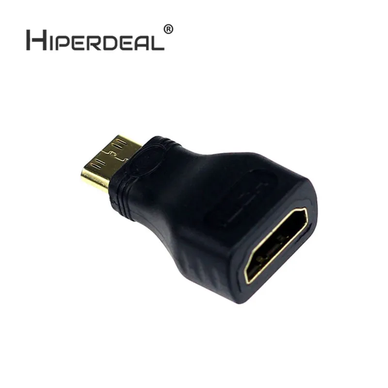 

TRANSER Mini HDMI Male Type C to Female Type A Adapter Connector for 1080p 3D TV Transmitter High Quality 6Ot11
