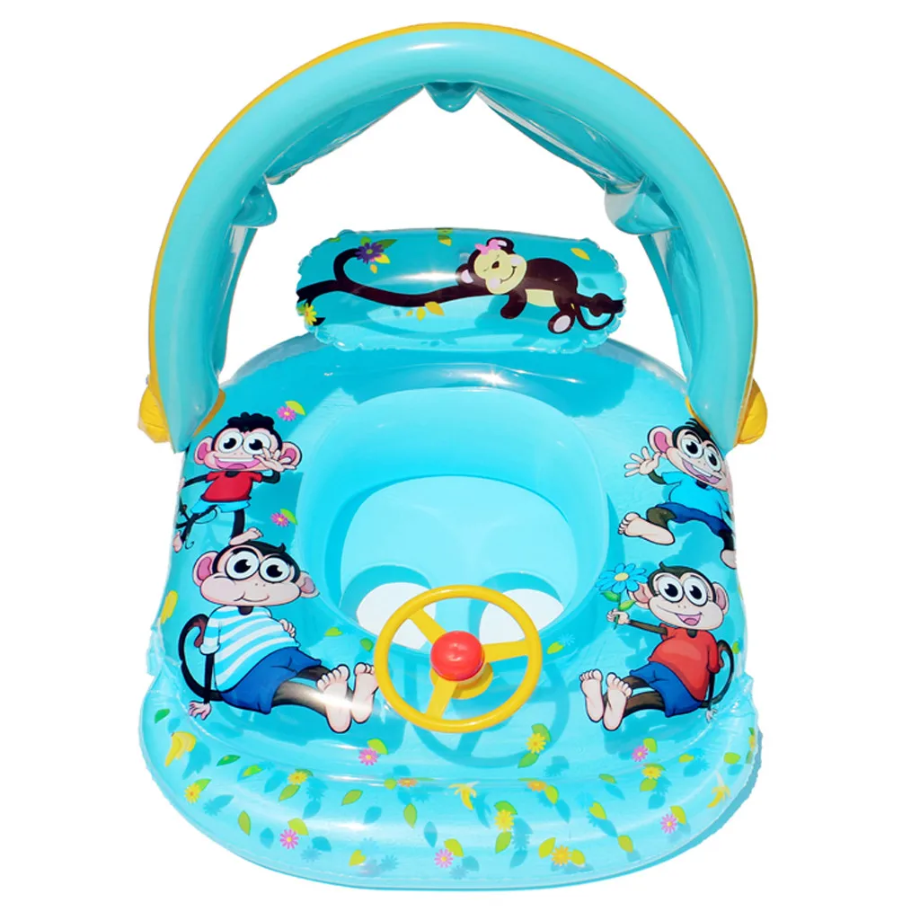 CHAMSGEND детская одежда Надувная складная надувная лодка с сиденьем плавательный кольцо летние водонепроницаемые бассейн с навесом JUN6