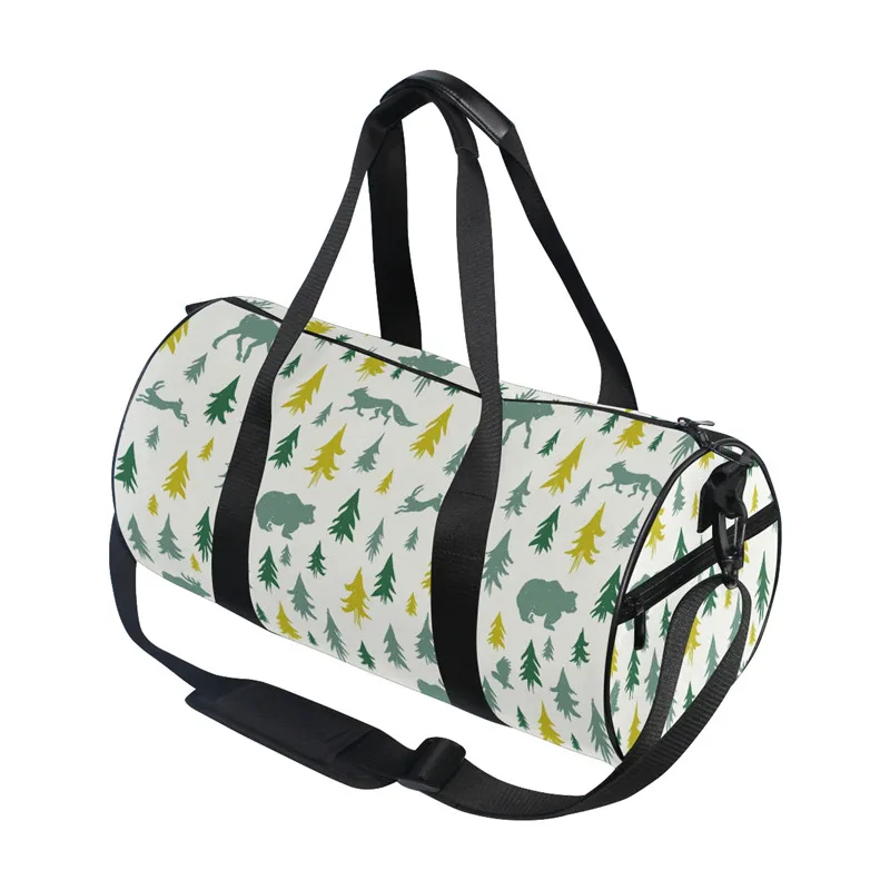 ALAZA холщовая дорожная сумка через плечо с ремешком Милая мультяшная кактус Печать большая сумка для хранения баррель дизайн сумка для женщин подарок - Цвет: 2