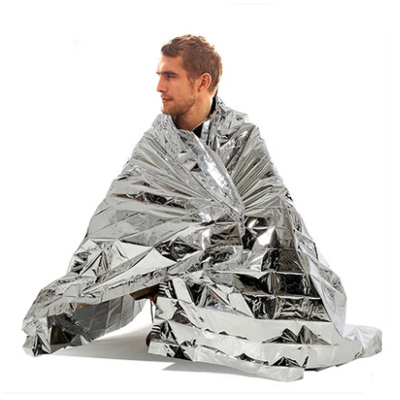 1PCS Outdoor Emergency Solar Blanket Survival Safety Insulating Mylar