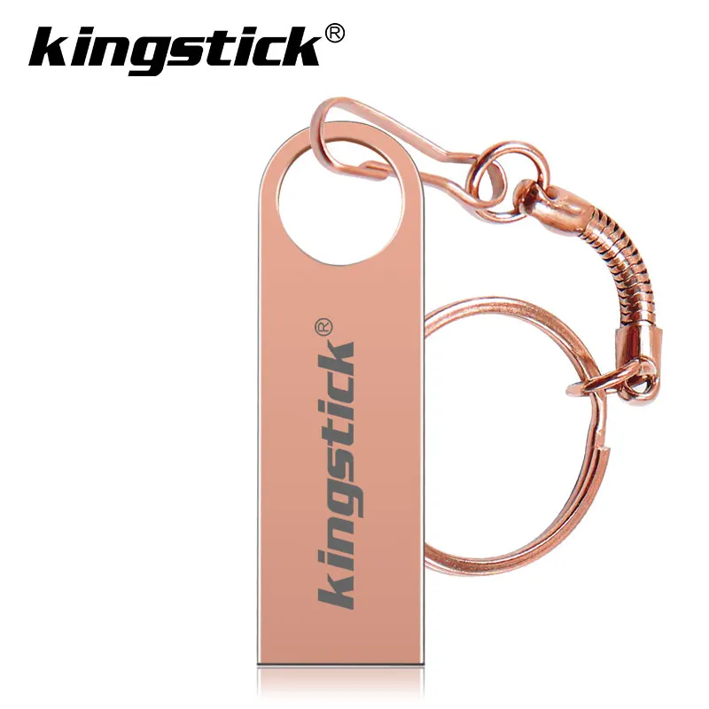 Rose-gold Высокоскоростной металлический usb флеш-накопитель 64 ГБ 32 ГБ 16 ГБ 8 ГБ 4 ГБ флеш-накопитель портативный флеш-накопитель 128 ГБ флеш-накопитель - Color: Rose-gold