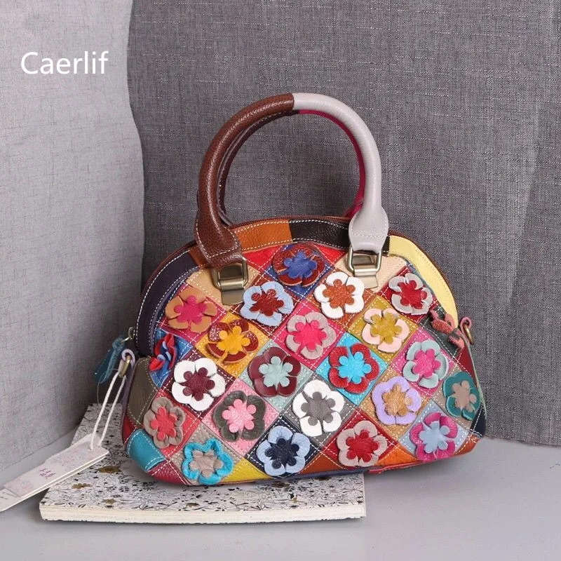 

Caerlif Women Leather Handbags Shoulder Crossbody Bags Genuine Leather Bags for women Bolsas ladies tote bag women handbag
