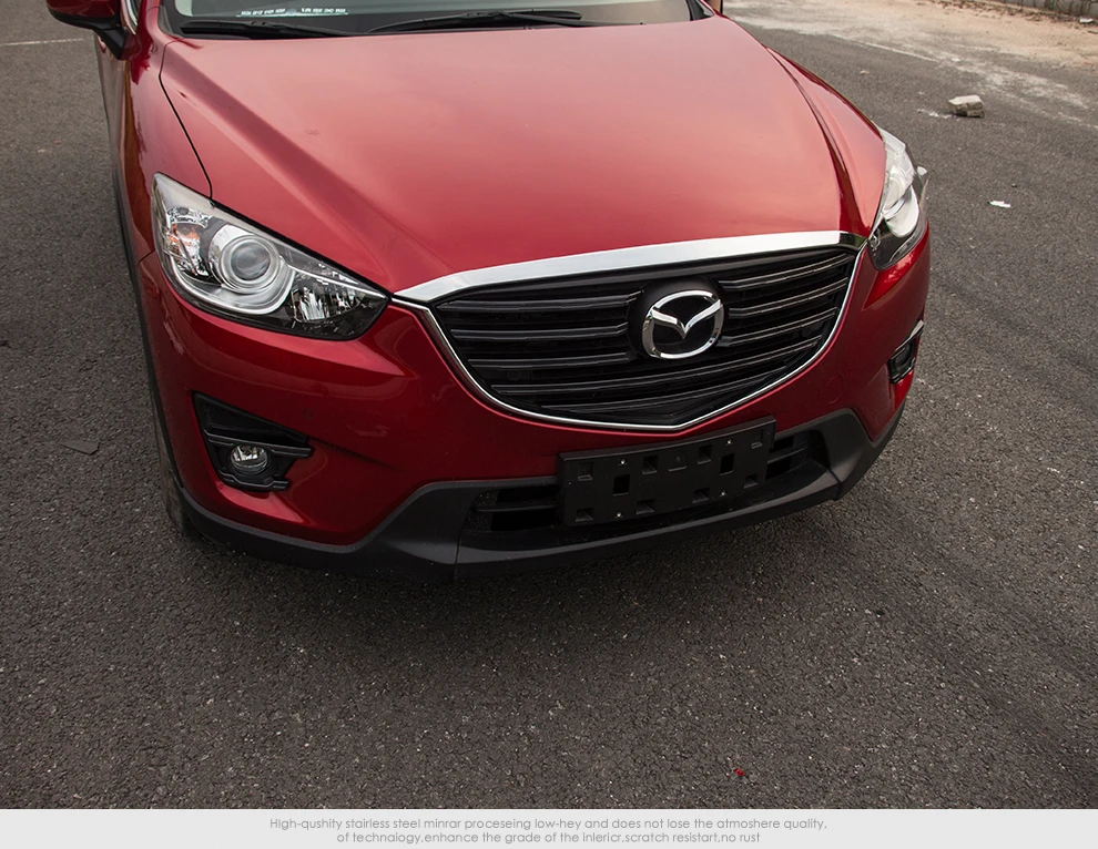 ABS Chrome переднего бампера Решетка капот крышка планки для MAZDA CX-5 CX5