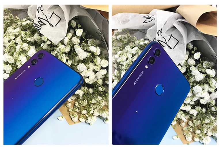 Глобальная версия опционально оригинальный Honor 8X 6,5-дюймовый экран 3750mAh 20MP Две камеры Android 8,2 многоязычный смартфон