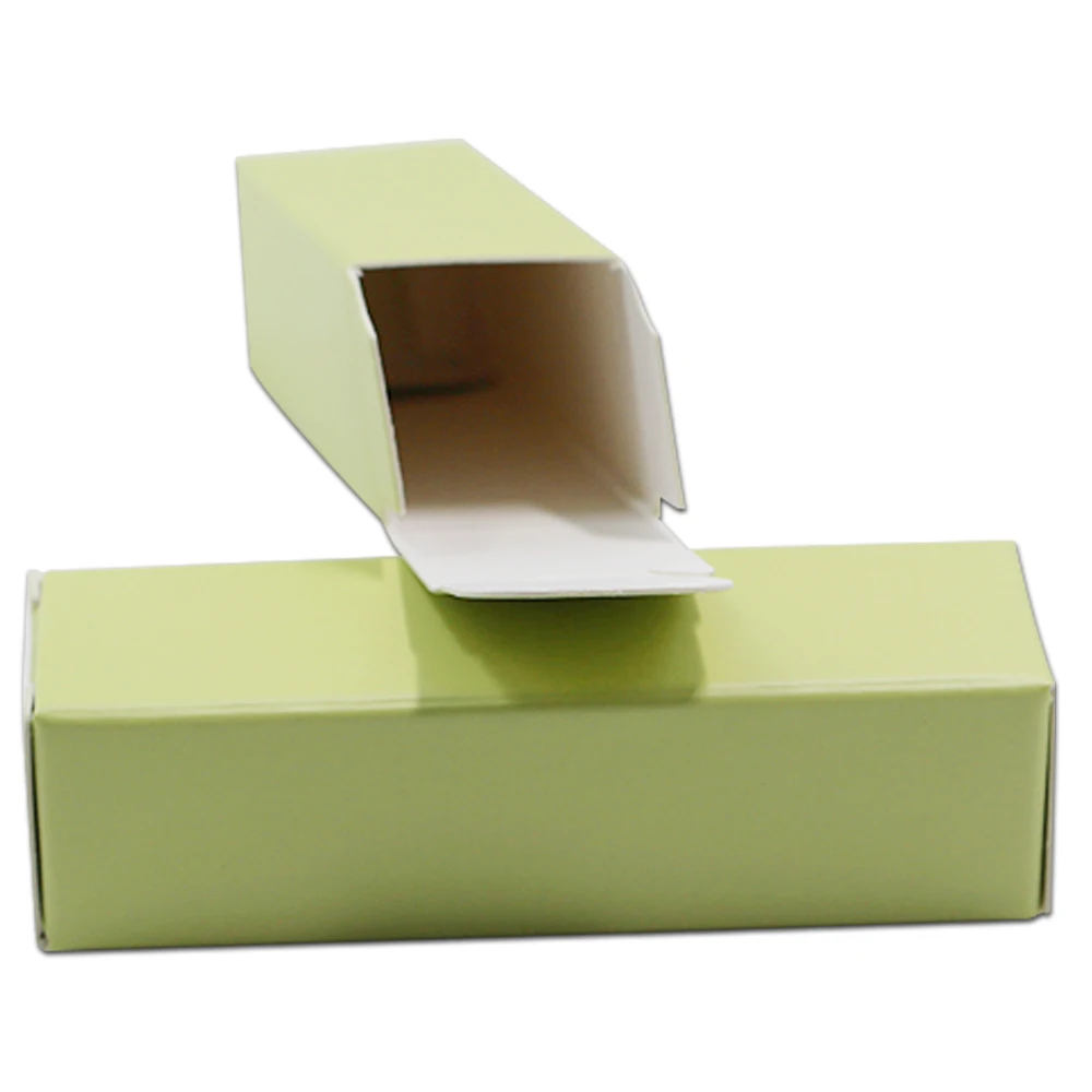 300 шт/партия крафт-бумага многоцветная Складная небольшая сумка коробка для косметики тюбик для помады упаковка бутики коробка для подарков