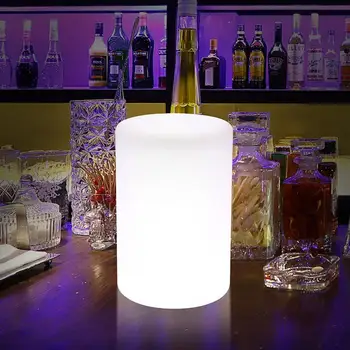 

HiMISS Waterproof 16 Colors Change LED Cylinder Shape Night Light Home Office Decor USB Charging 2020 New