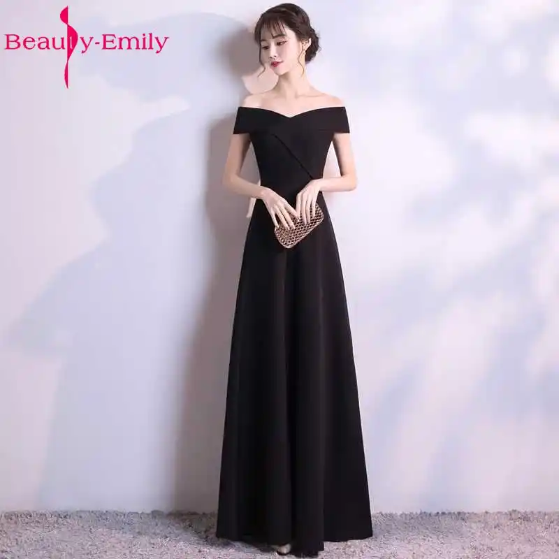 black a line evening dress