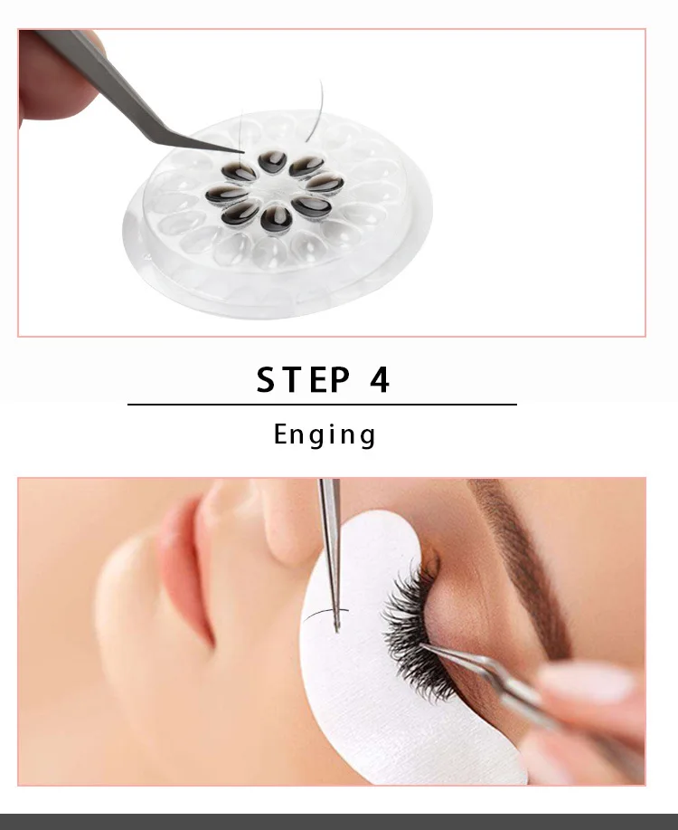 

Glue Gasket Eyelash glue holder Adhesive Pallet Eyelash Extension glue pads stand on eyelash plastic glue holder
