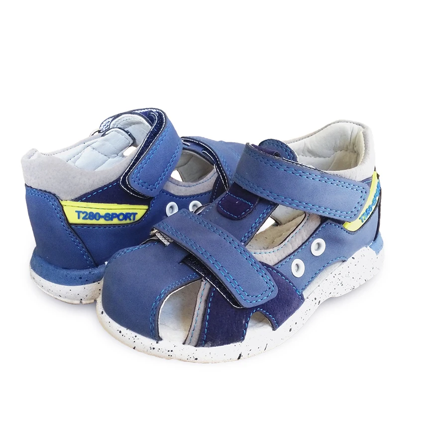 1 пара летних ортопедических детских сандалий для мальчиков+ внутренний Каблук 13-19 см; детские сандалии; детская мягкая обувь наивысшего качества