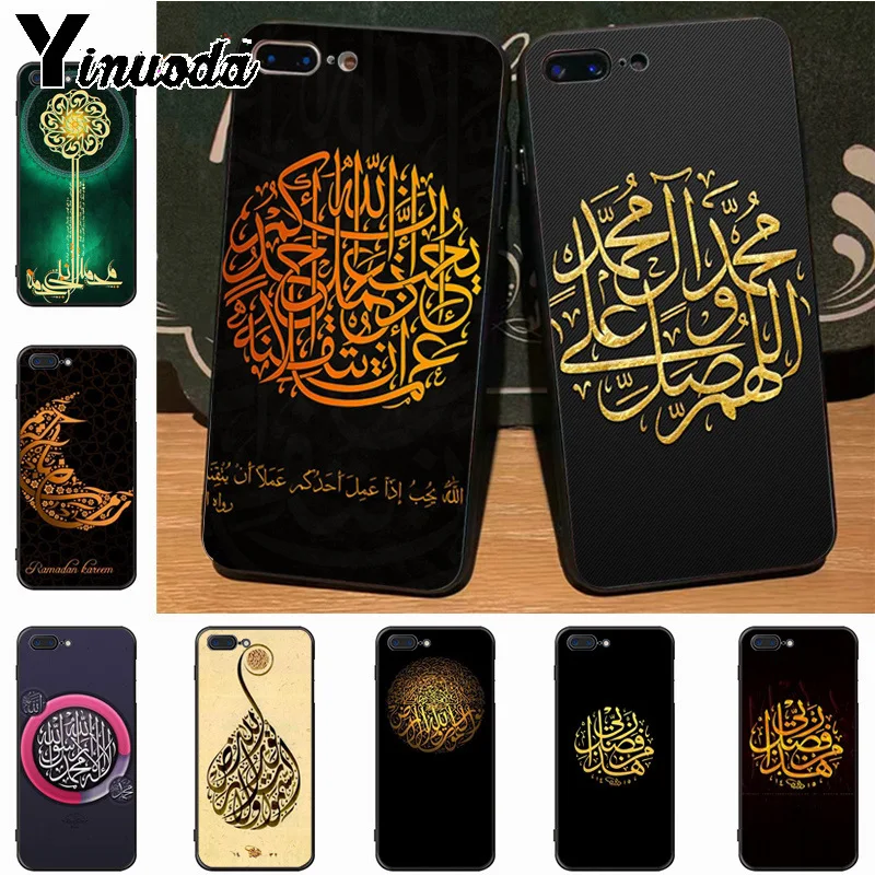 

Yinuoda Arab Muslim Islamic Pattern Logo Top Detailed Popular Phone case for iPhone 8 7 6 6S Plus X 5S 11pro SE 5C case Cover