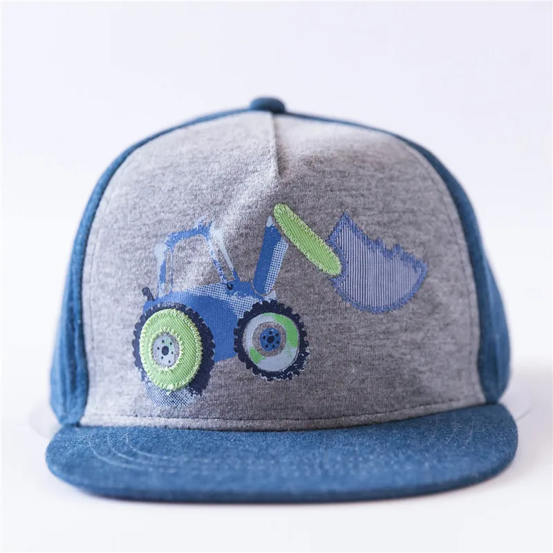 Бейсбольная кепка для маленьких мальчиков с милыми мультяшными автомобилями и коровой, хлопковые шапки для мальчиков