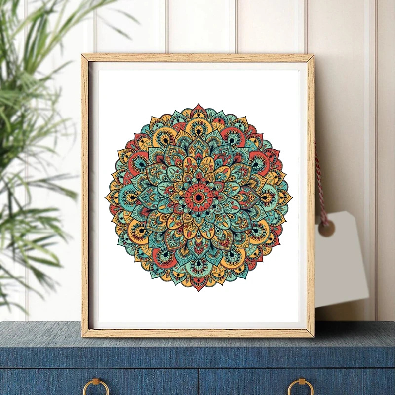 Vintage Mandala Canvas Prints Home Decor