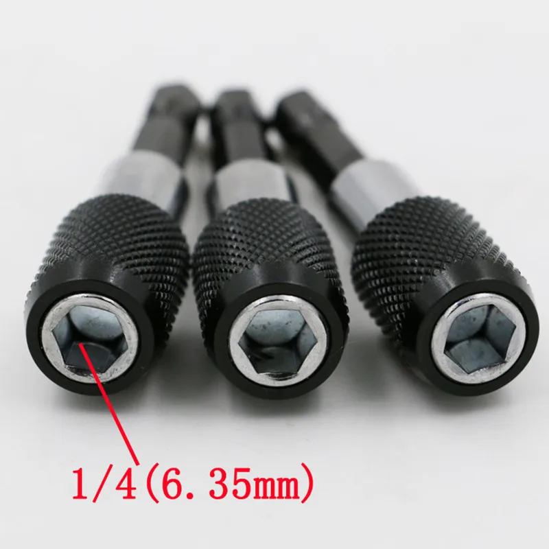

1 Piece 60mm Quick Release 1/4" Hex Shank Drill Screw Magnetic Screwdriver Bit Holder