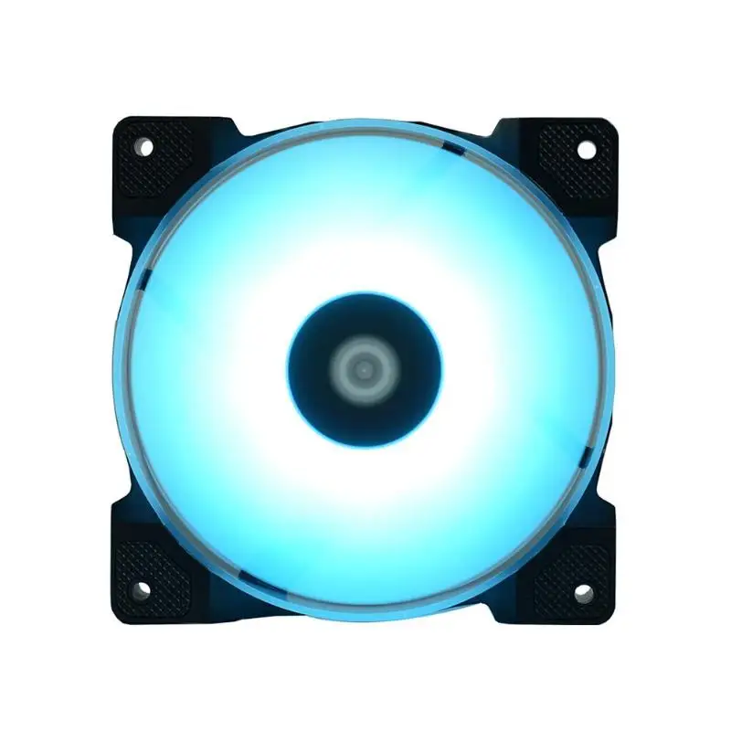 3 шт. DF-12025-RGB трио RGB 4Pin температура контролируемые охлаждающие вентиляторы, охладитель для компьютерный корпус для ПК