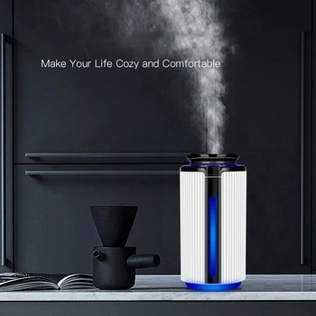 

900ML Home Use Humidifier Large Capacity Mute Nebulizer Aroma Oil Diffuse Nebulizer With Colorful LED light USB Charging Port