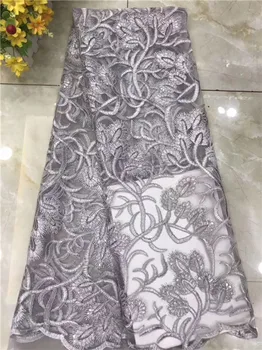 

Elegant African net mesh material for sewing French embroidery lace textile PDN229(5yards/lot) multi color