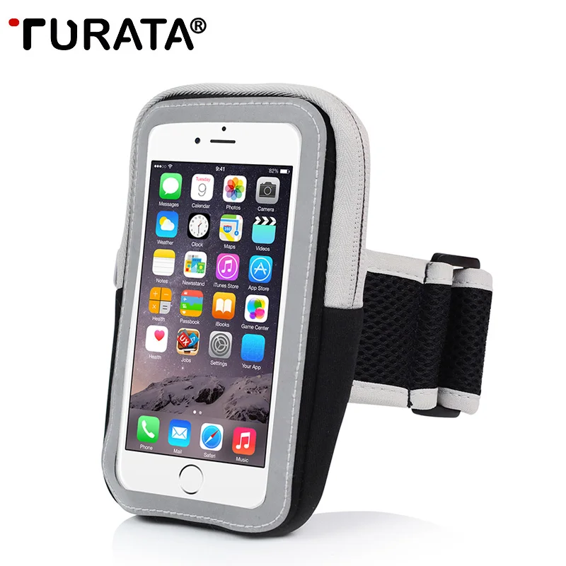 TURATA Arm Band Phone Case For iPhone 8 7 6 6s 5 5S SE Waterproof Night