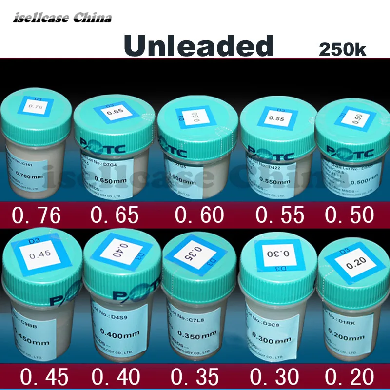 Wozniak Best Quality BGA Solder Ball PMTC 250k BGA soldering ball kit