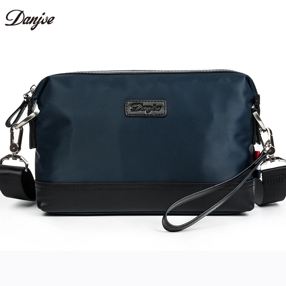 

DANJUE Crossbody Bag Male High Quality Oxford Men Clutch Bags England Style Men Leisure Handbags Two Color Waterproof Men Bag