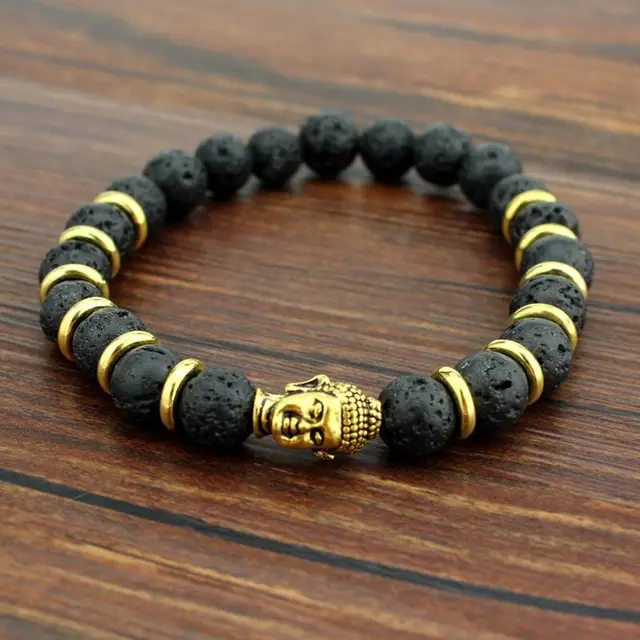 Mens Bead Charm Bracelet Buddha Bracelets Paracord Natural Stone Mens Bead Charm Bracelet Buddha Bracelets Paracord Natural Stone Lion Men Pulseras Hombre Bracciali Uomo