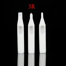 50 шт 3RT Одноразовые Белые татуировки Советы тюбик с насадкой-конусом наконечник для татуировки иглы татуировки Поставки