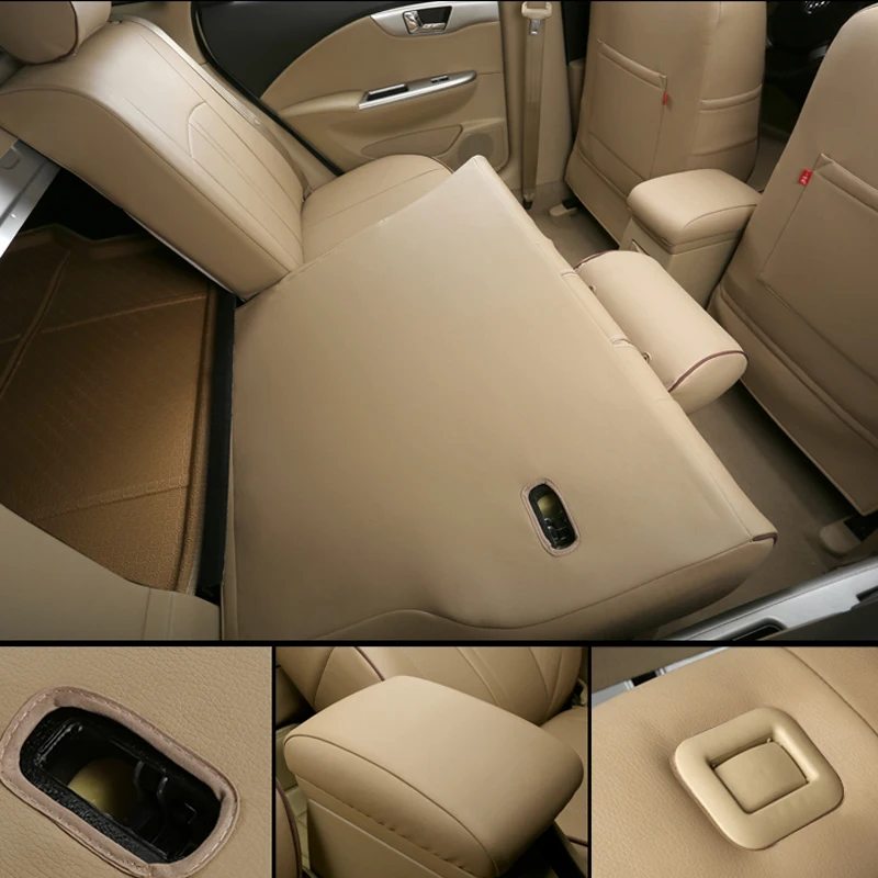 AUSFTORER автомобильные чехлы из искусственной кожи для Fiat Bravo Custom Fit автомобильные чехлы для сидений набор протекторов подушек аксессуары