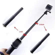 SHOOT 39 inch Extendable Handheld Selfie Stick Monopod for Gopro Hero 5 4 Session 3 SJCAM Xiaoyi 4K Camera with Wifi Remote Case