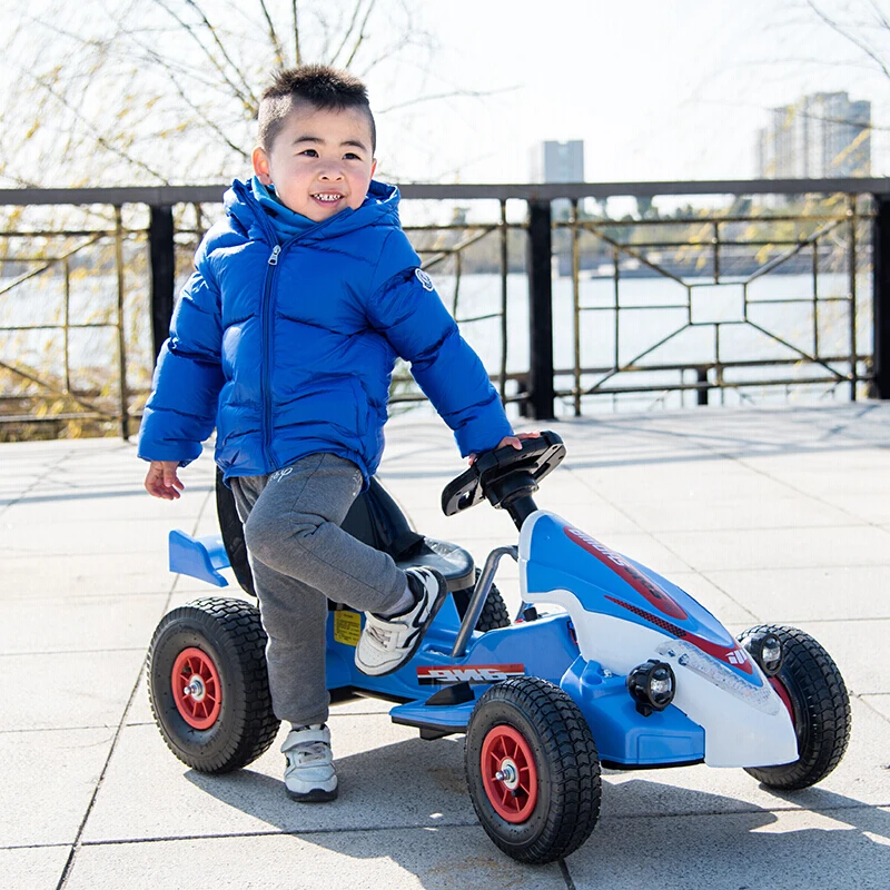Детский большой электрический автомобиль с четырьмя колесами, автомобиль Kart Dift с дистанционным управлением, игрушечный автомобиль для детей, надувной детский автомобиль Go Kart