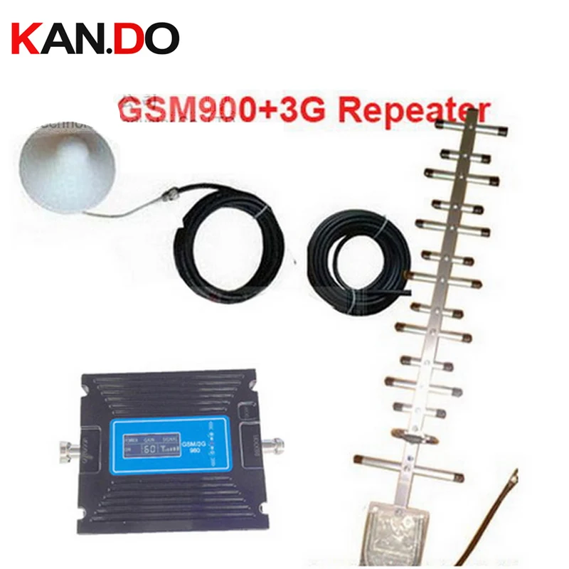 

W/ 20M Cable+Antenna,dual band GSM 3G WCDMA repeater LCD display function dual bands booster dual band repeater 2100Mhz amplifer