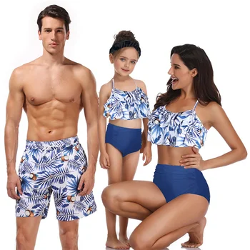 

TYAKKVE Pritned Sexy Bikini Set Women Swimwear 2020 New Biquini Swimsuit Women Bathing Suit Swimming Suit Family Matching Outfit